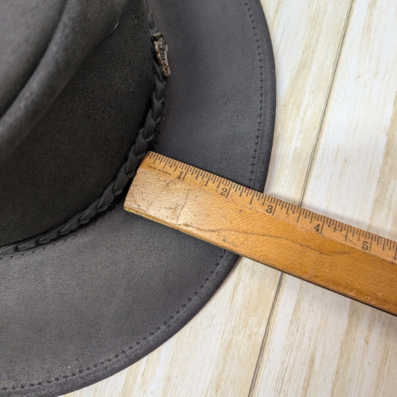 JACKAROO | Australian Leather Hat Sz L - Picture 13 of 13